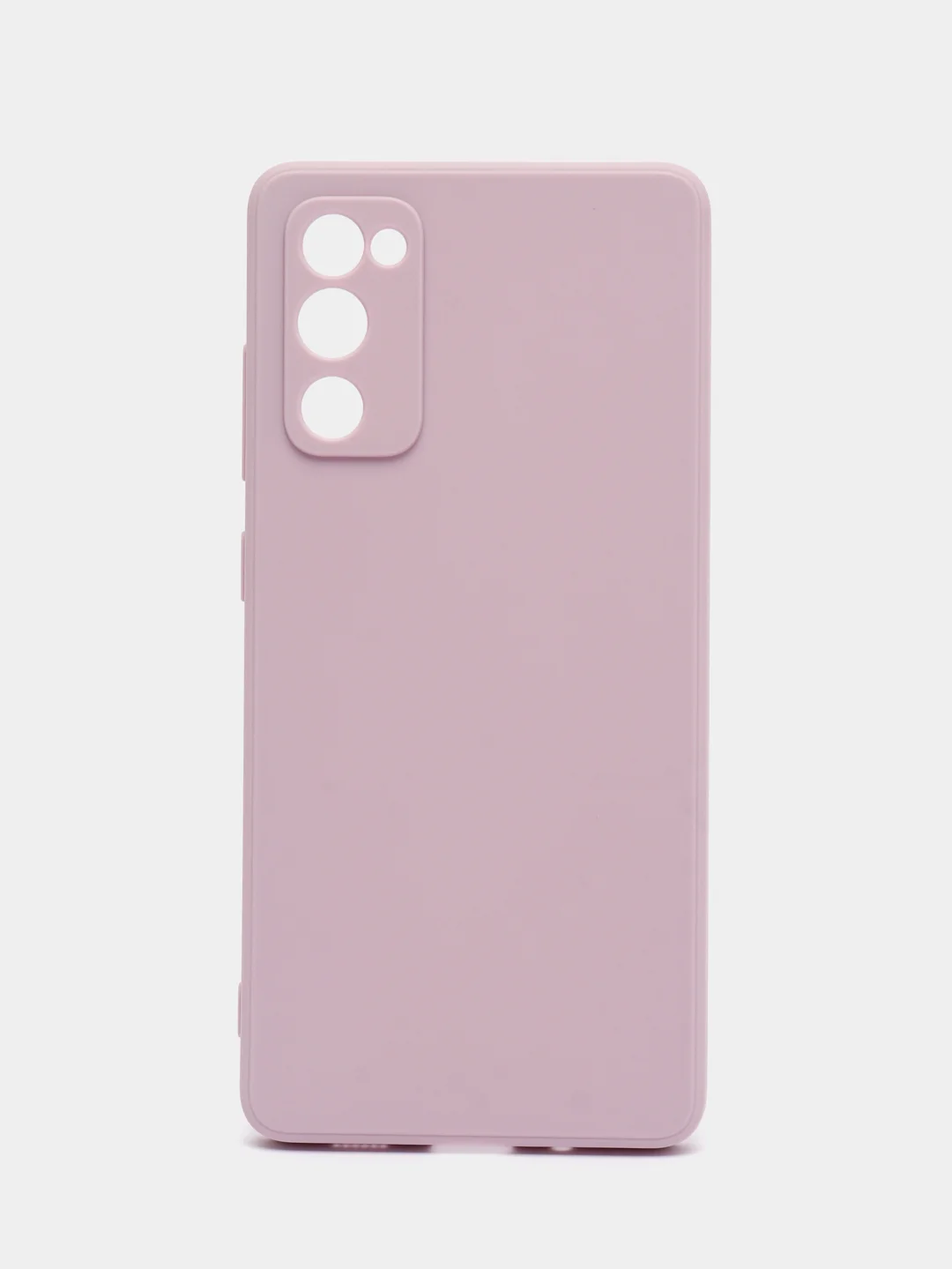 Синий чехол для Samsung Galaxy S20 FE силиконовый ROSCO матовый тонкий с бортиком- защитой камер