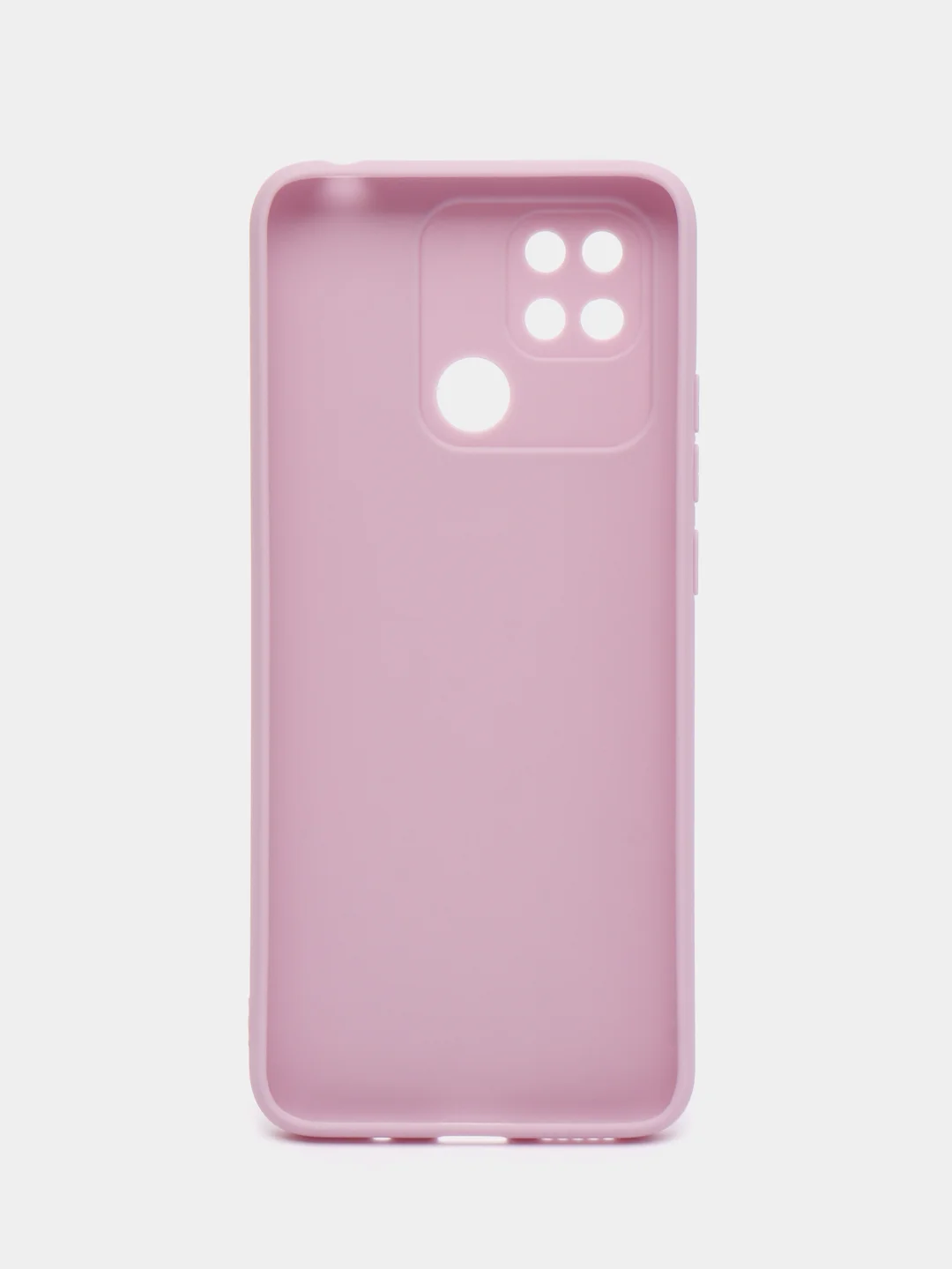 Фиолетовый чехол BROSCORP для Xiaomi Redmi 10C матовый силиконовый тонкий, бортик вокруг камер