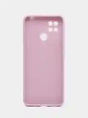 Фиолетовый чехол BROSCORP для Xiaomi Redmi 10C матовый силиконовый тонкий, бортик вокруг камер