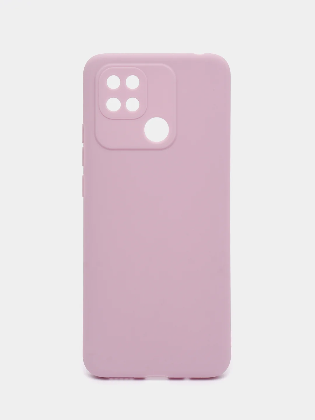Фиолетовый чехол BROSCORP для Xiaomi Redmi 10C матовый силиконовый тонкий, бортик вокруг камер