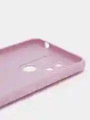 Фиолетовый чехол BROSCORP для Xiaomi Redmi 10C матовый силиконовый тонкий, бортик вокруг камер