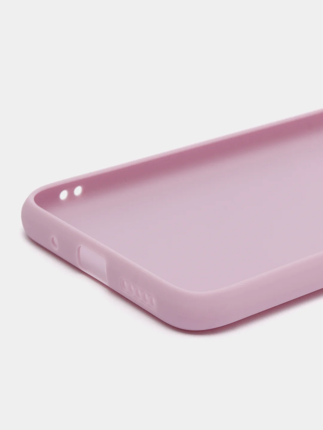 Фиолетовый чехол BROSCORP для Xiaomi Redmi 10C матовый силиконовый тонкий, бортик вокруг камер