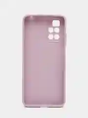 Фиолетовый чехол BROSCORP для Xiaomi Redmi 10  матовый силиконовый тонкий, бортик вокруг камер