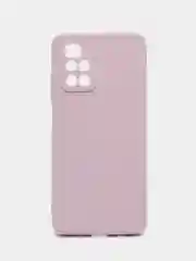 Фиолетовый чехол BROSCORP для Xiaomi Redmi 10  матовый силиконовый тонкий, бортик вокруг камер