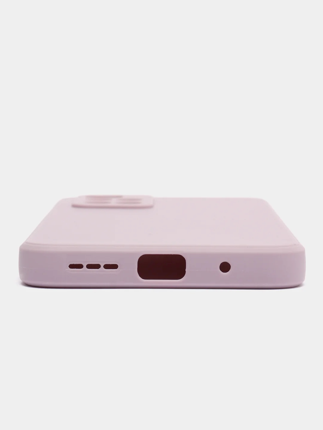 Фиолетовый чехол BROSCORP для Xiaomi Redmi 10 матовый силиконовый тонкий, бортик вокруг камер