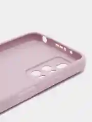 Фиолетовый чехол BROSCORP для Xiaomi Redmi 10  матовый силиконовый тонкий, бортик вокруг камер