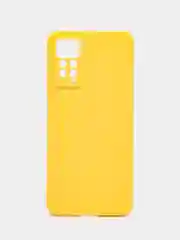 Желтый чехол для Xiaomi Redmi Note 11 Pro / 11E Pro силиконовый BROSCORP матовый c защитой камер