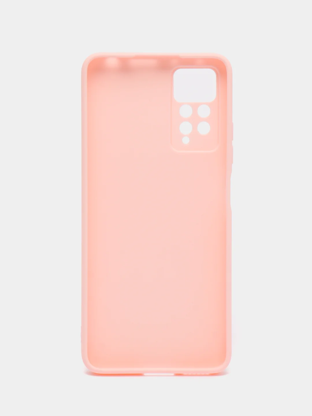 Розовый чехол для Xiaomi Redmi Note 11 Pro / 11E Pro силиконовый BROSCORP матовый c защитой камер