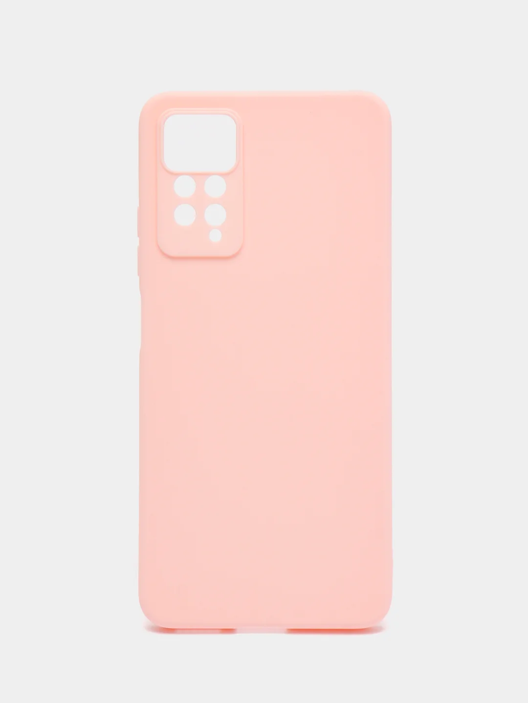 Розовый чехол для Xiaomi Redmi Note 11 Pro / 11E Pro силиконовый BROSCORP матовый c защитой камер