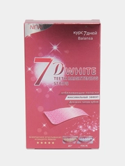 Отбеливающие полоски для зубов 7D White , полоски для отбеливания ,для зубов и их красоты