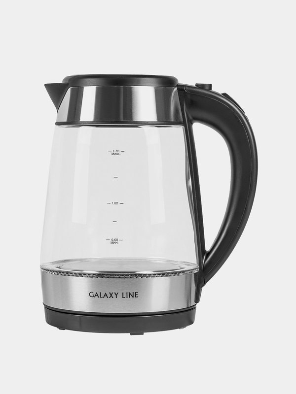 Чайник электрический Galaxy LINE GL0558, 2200 Вт, 1,7л, стекло