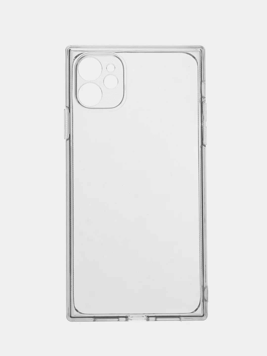 Прозрачный чехол для Apple iPhone 11 силиконовый КАРТОФАН прозрачный прямоугольный с защитой камер