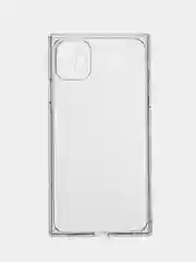 Прозрачный чехол для Apple iPhone 11 силиконовый КАРТОФАН прозрачный прямоугольный с защитой камер