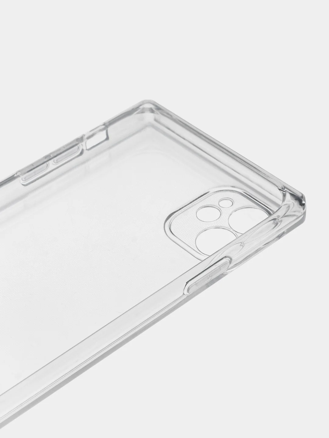 Прозрачный чехол для Apple iPhone 11 силиконовый КАРТОФАН прозрачный прямоугольный с защитой камер