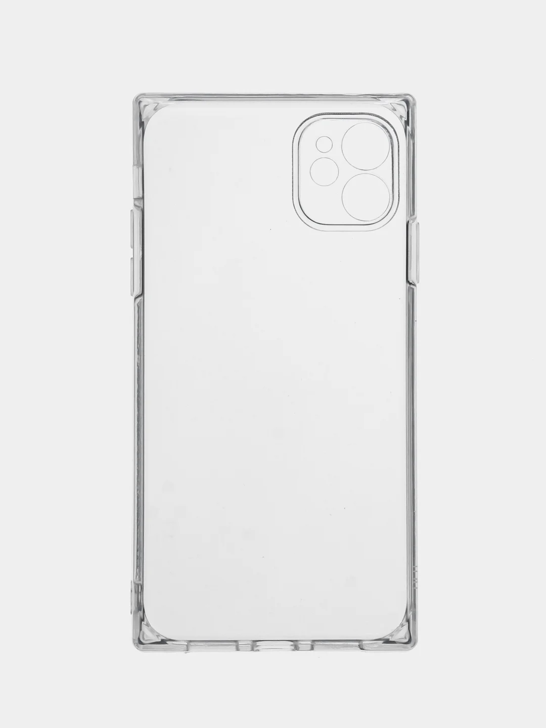 Прозрачный чехол для Apple iPhone 11 силиконовый КАРТОФАН прозрачный прямоугольный с защитой камер