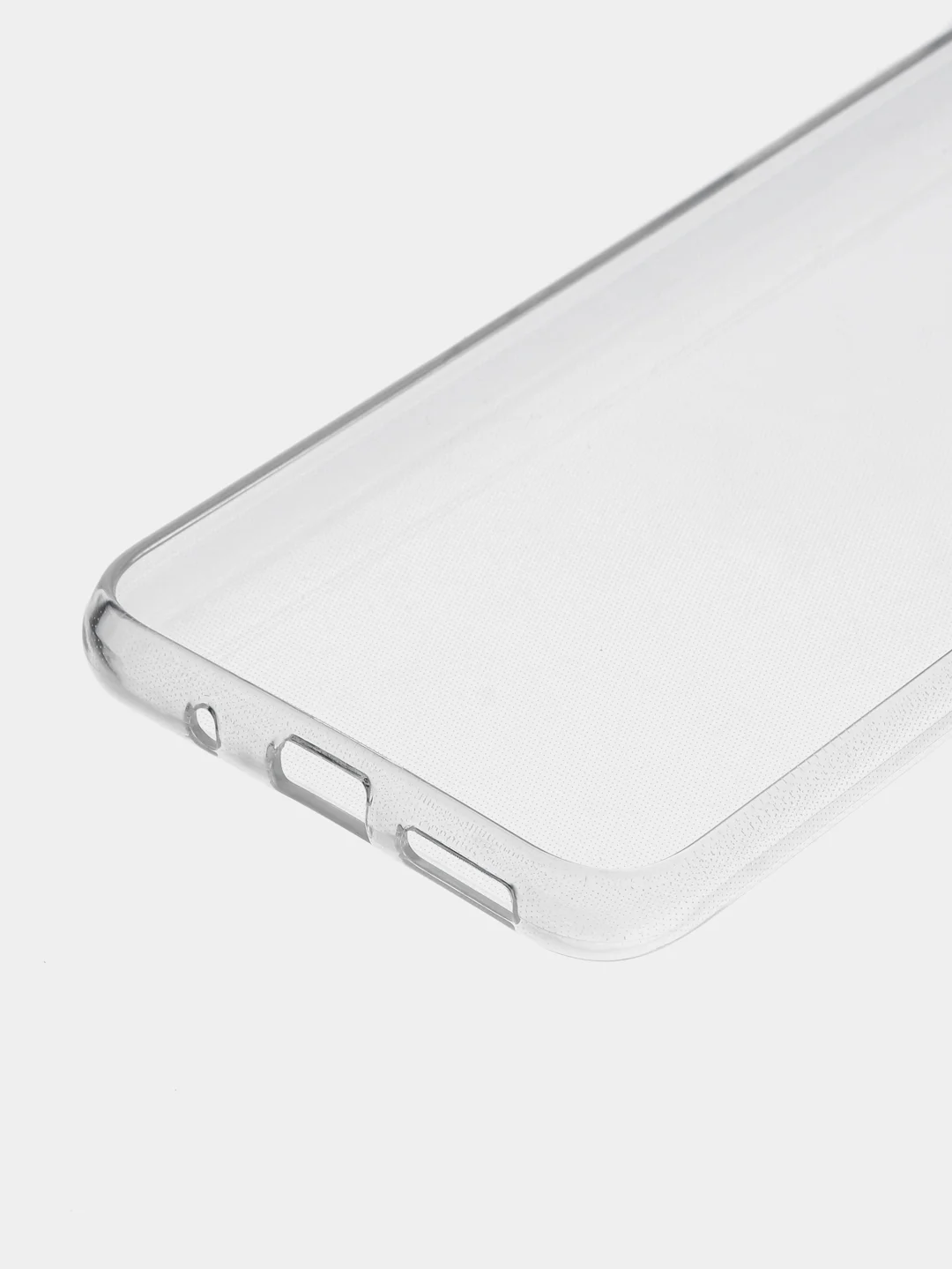 Прозрачный силиконовый чехол BROSCORP для Xiaomi Redmi 10C с бортиком вокруг камер