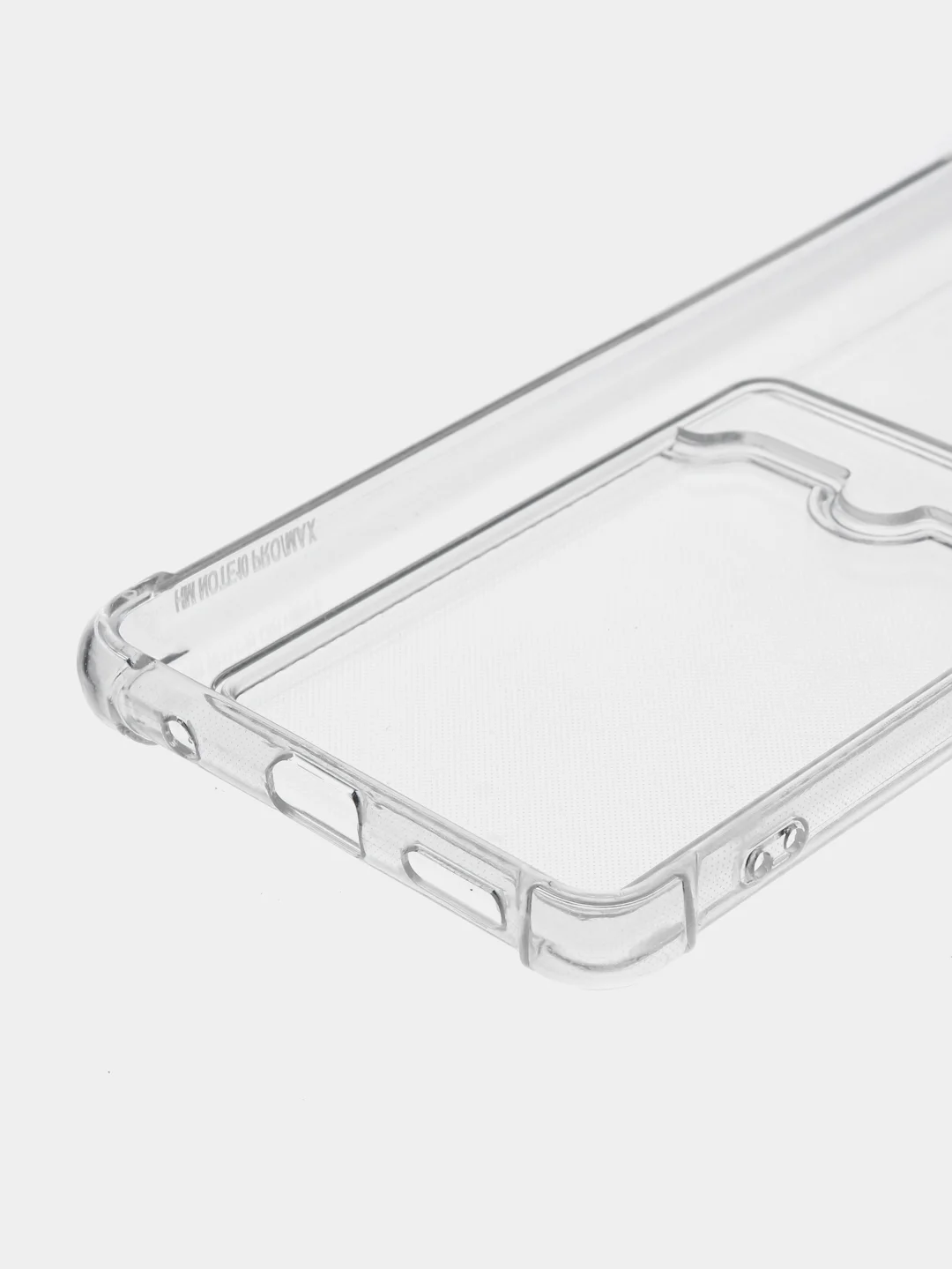 Прозрачный противоударный чехол ROSCO для Xiaomi Redmi Note 10 Pro, силиконовый, с карманом для карт