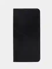 Черный чехол книжка для Realme C30, кожаный PU