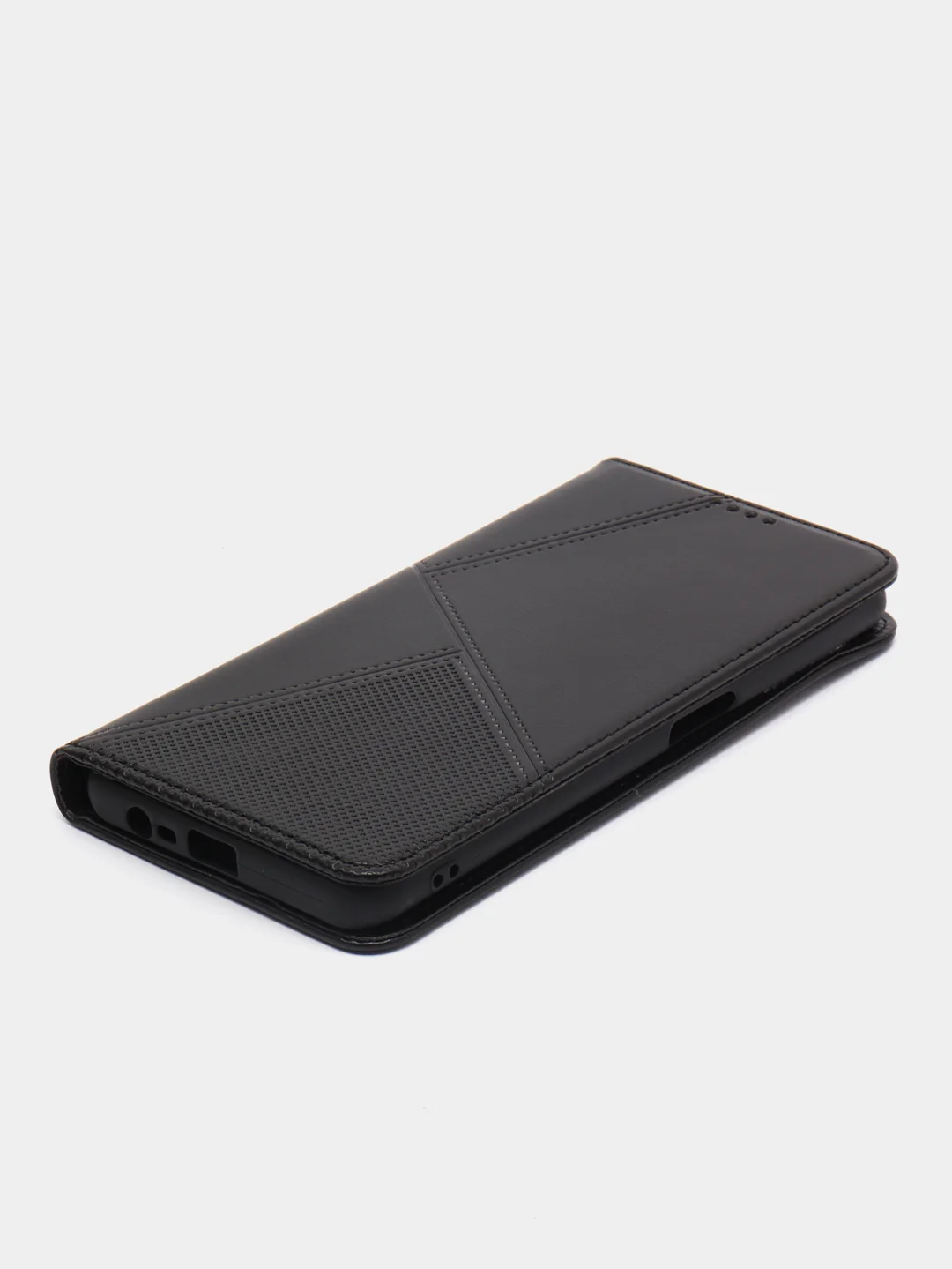 Тёмно-розовый чехол-книжка для Realme C31 4G, кожаный PU