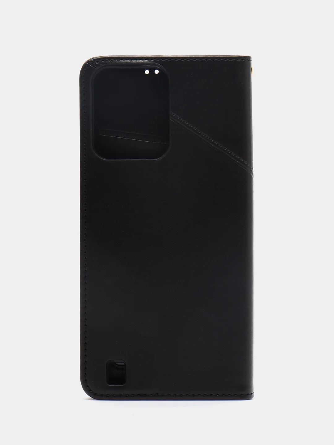 Тёмно-розовый чехол-книжка для Realme C31 4G, кожаный PU