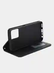 Черный чехол-книжка для Realme C35 4G, кожаный PU