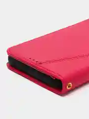 Тёмно-розовый чехол книжка для Realme 9 5G / Realme 9 Pro 5G / OnePlus Nord CE2 Lite 5G, кожаный PU