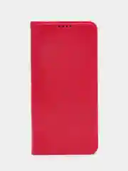 Тёмно-розовый чехол-книжка для Realme C35 4G, кожаный PU