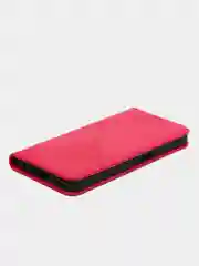 Тёмно-розовый чехол-книжка для Realme C35 4G, кожаный PU