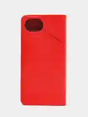 Красный чехол книжка для Realme C30, кожаный PU