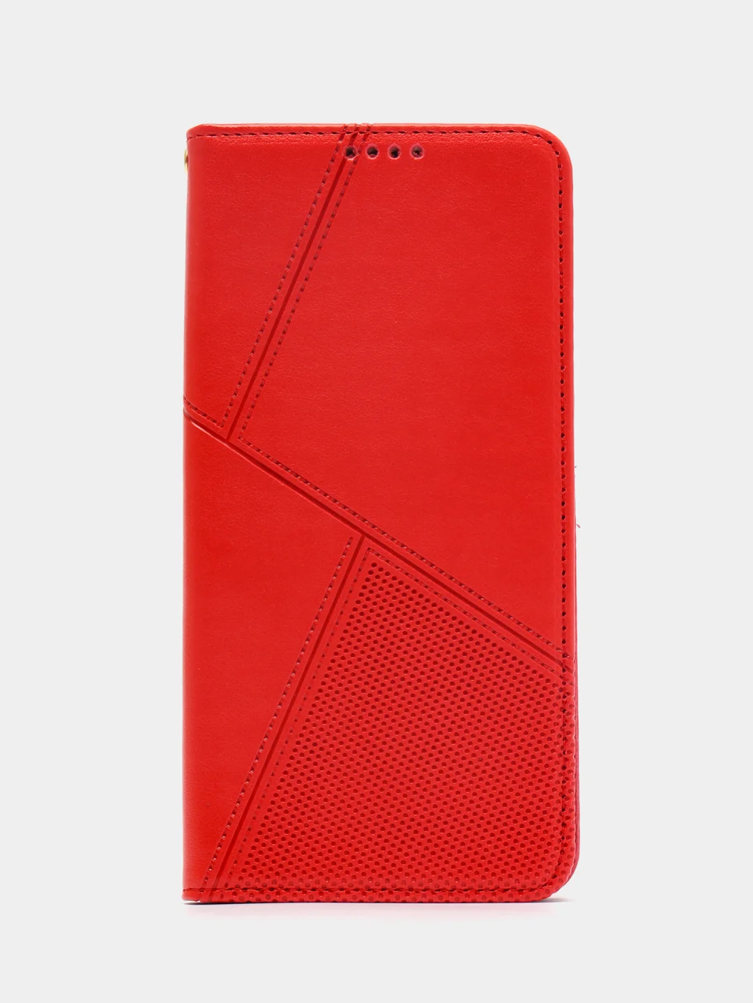 Красный чехол-книжка для Realme C35 4G, кожаный PU