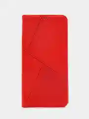 Красный чехол-книжка для Realme C35 4G, кожаный PU