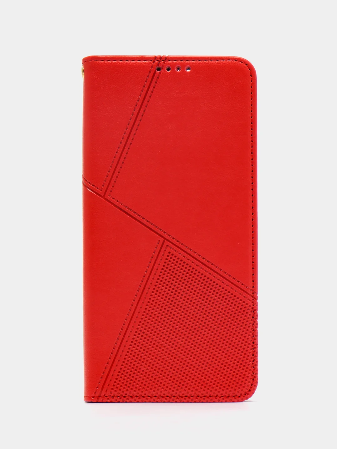 Красный чехол-книжка для Realme C31 4G, кожаный PU