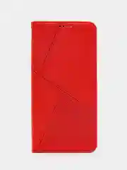 Красный чехол-книжка для Realme C31 4G, кожаный PU