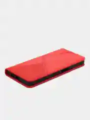 Красный чехол-книжка для Realme C31 4G, кожаный PU