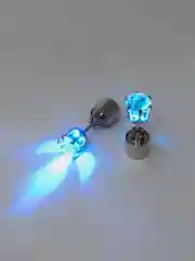 Синий светящиеся серьги