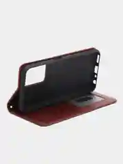 Коричневый чехол книжка для Realme 9 5G / Realme 9 Pro 5G / OnePlus Nord CE2 Lite 5G, кожаный PU
