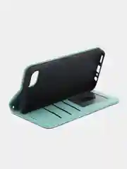 Мятный чехол книжка для Realme C30, кожаный PU