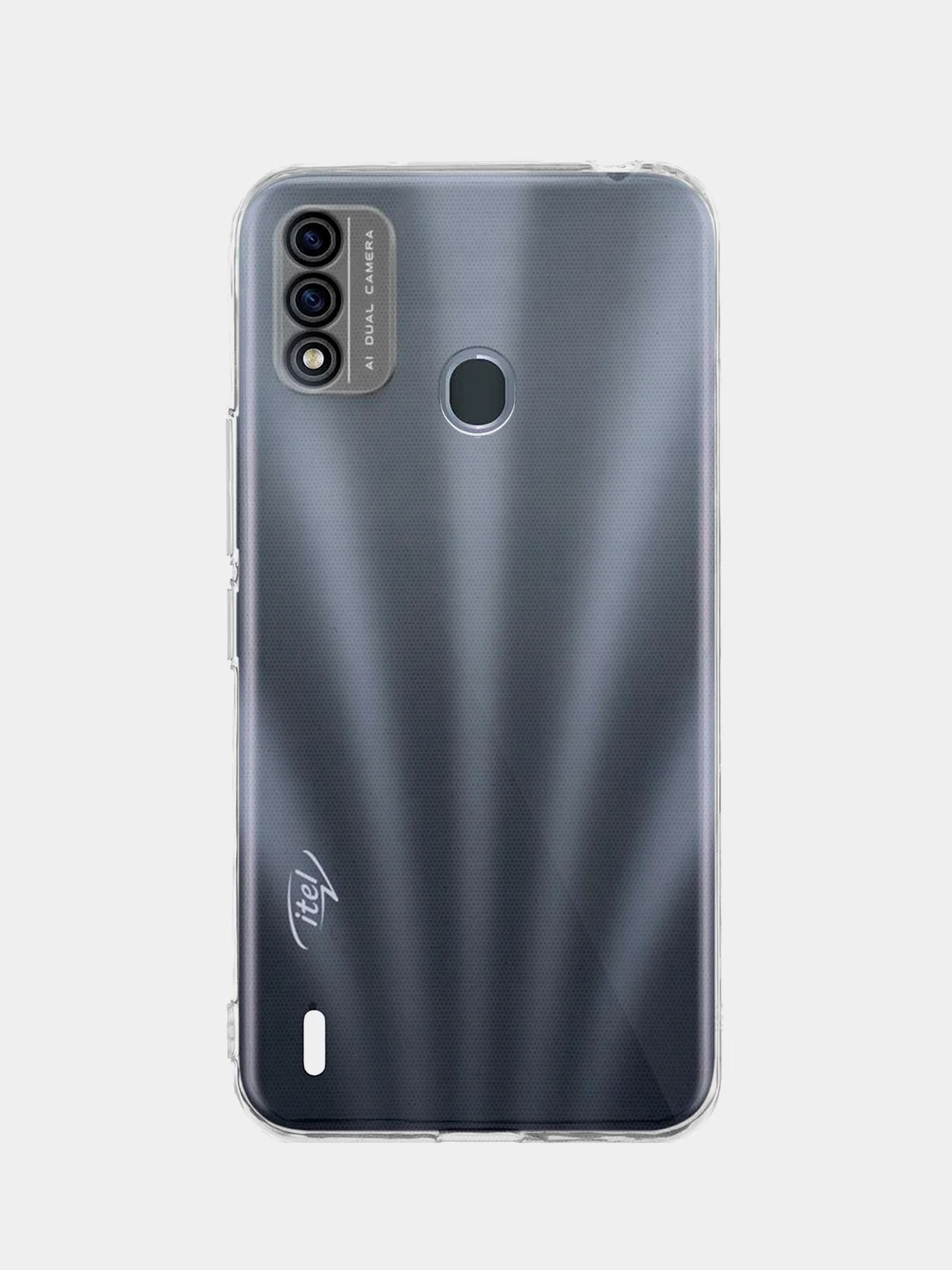 Защитное стекло КАРТОФАН для Itel A48 закаленное с олеофобным покрытием и черной рамкой