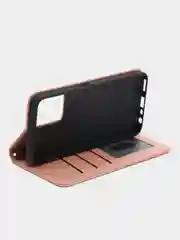 Розовый чехол-книжка для Realme C35 4G, кожаный PU