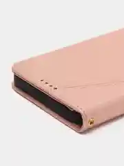 Розовый чехол-книжка для Realme C35 4G, кожаный PU