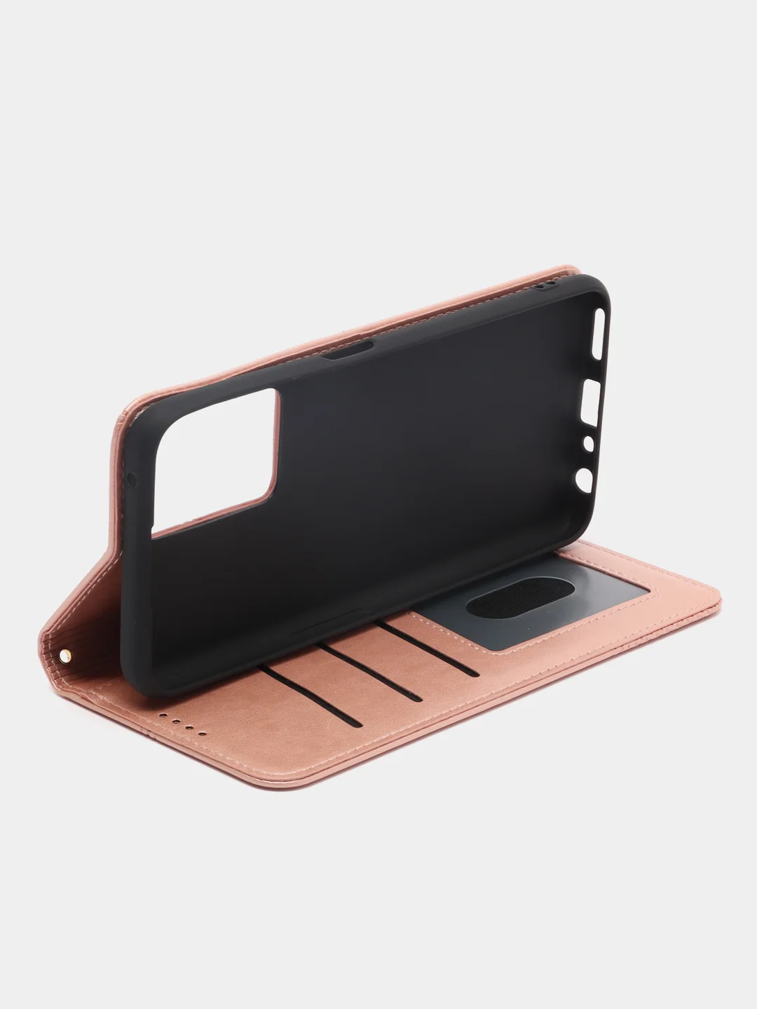 Розовый чехол книжка для Realme 9 5G / Realme 9 Pro 5G / OnePlus Nord CE2 Lite 5G, кожаный PU