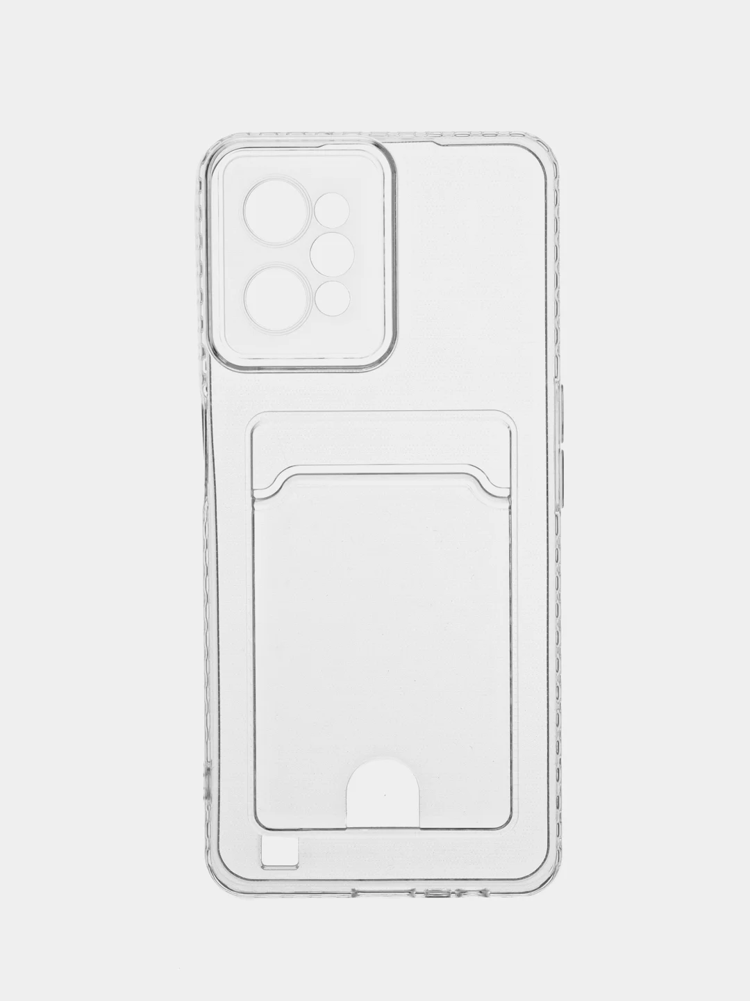 Марсала чехол противоударный для Realme C31 / Реалми С31 прозрачный, с карманом для карты