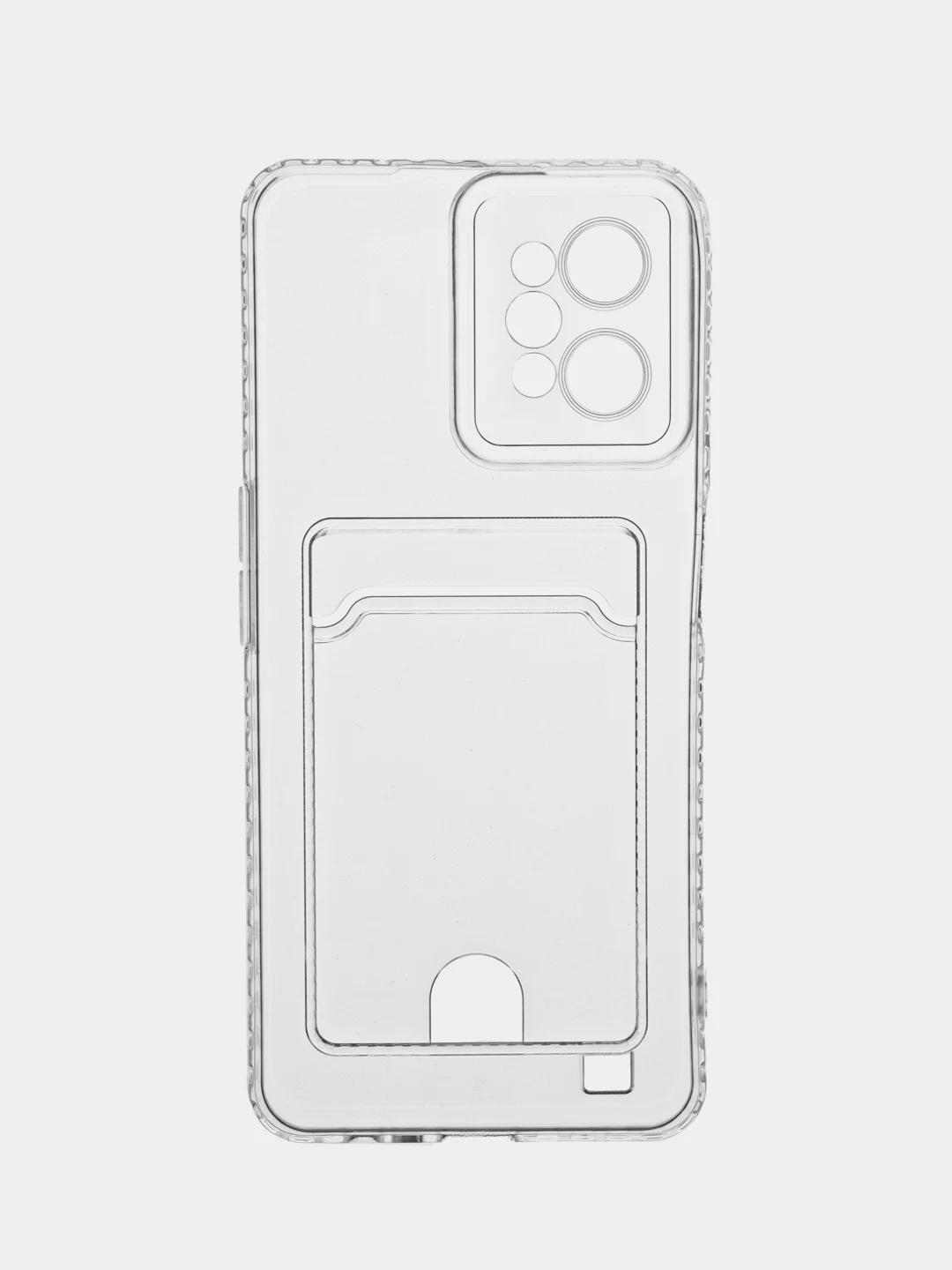 Марсала чехол противоударный для Realme C31 / Реалми С31 прозрачный, с карманом для карты