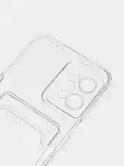 Марсала чехол противоударный для Realme C31 / Реалми С31 прозрачный, с карманом для карты
