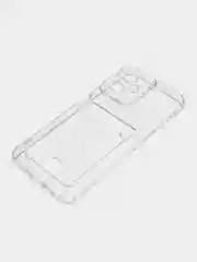 Марсала чехол противоударный для Realme C35 / Реалми С35 прозрачный, с карманом для карты