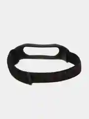 Угольный ремешок на липучке для Xiaomi Mi Band 3, 4, 5, 6, 7 Сяоми Ми Банд