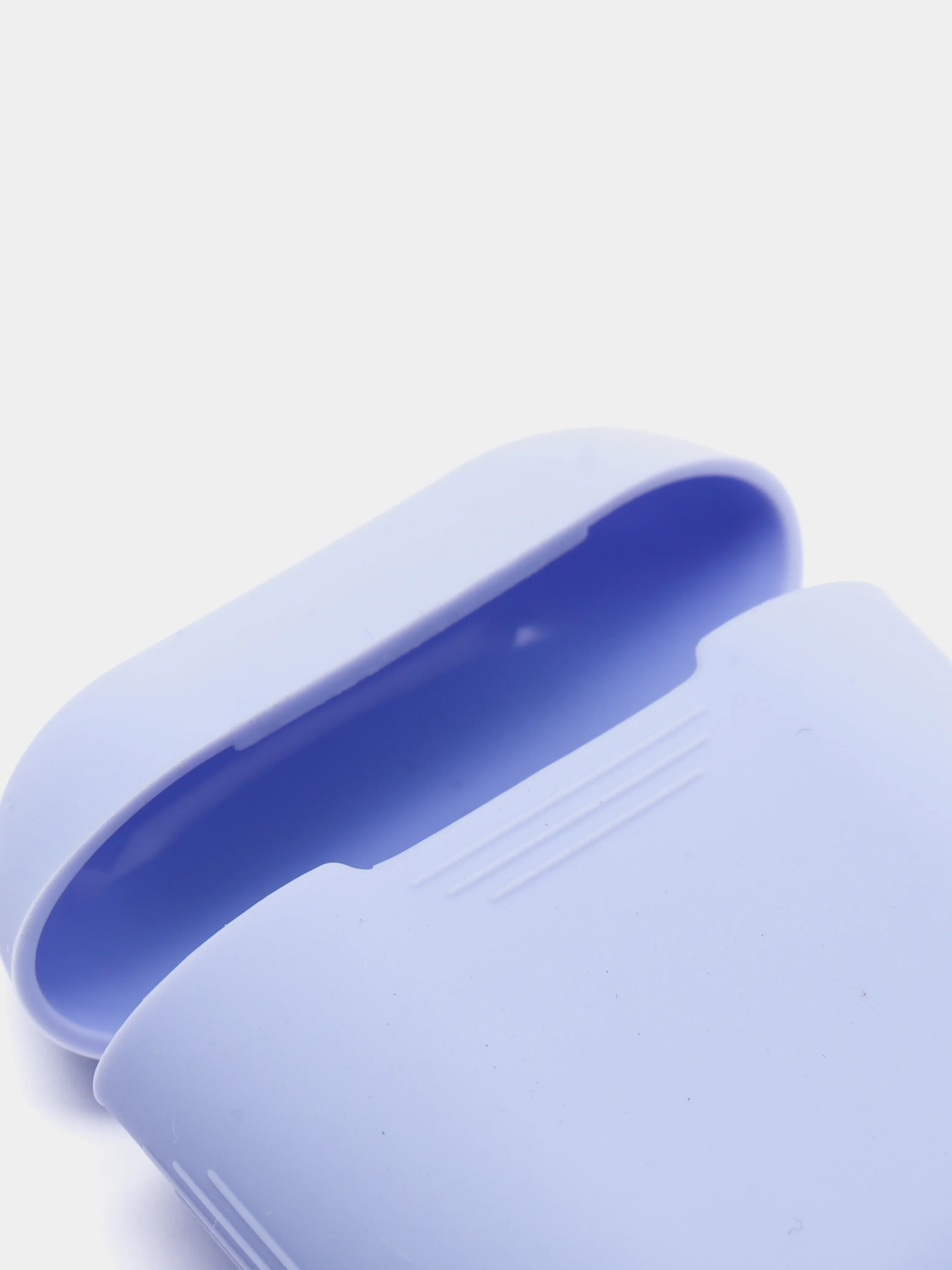 Сиреневый чехол для наушников AirPods 1, 2, силиконовый