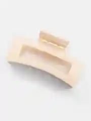 Белый заколка-краб