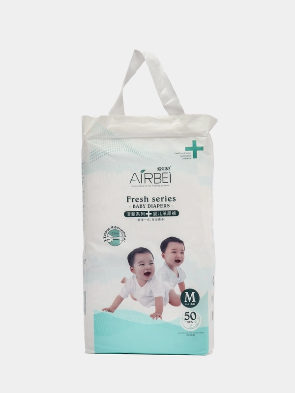 Подгузники AIRBEI Fresh series, M, 6-11 кг, 50 штук