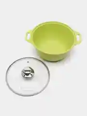 Кастрюля КУКМАРА 1-6л, усиленное антипригарное покрытие Лайм, Trendy style Lime,
